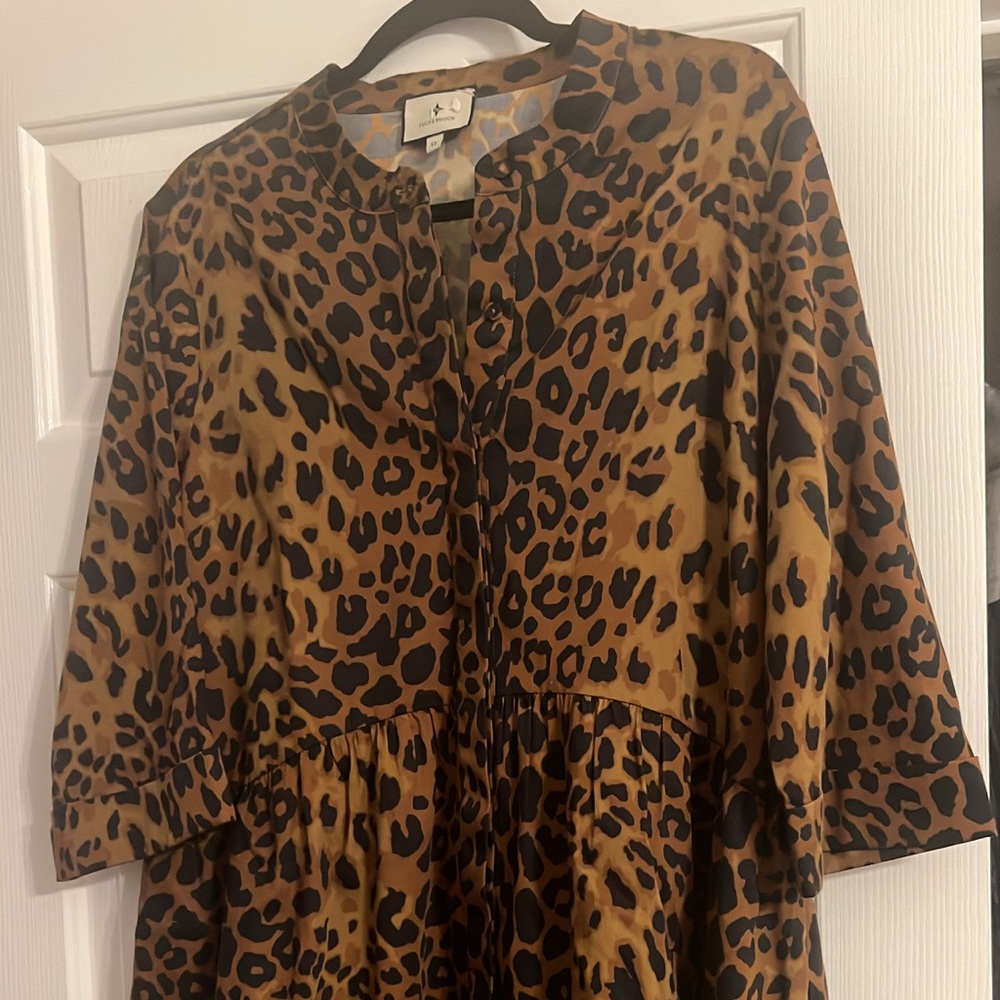 Tuckernuck Brown and Black Animal Print Dress